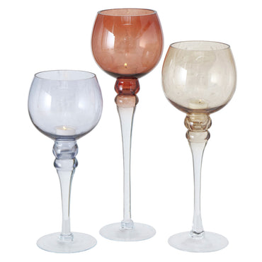 MANOU Set 3 suporturi lumânare