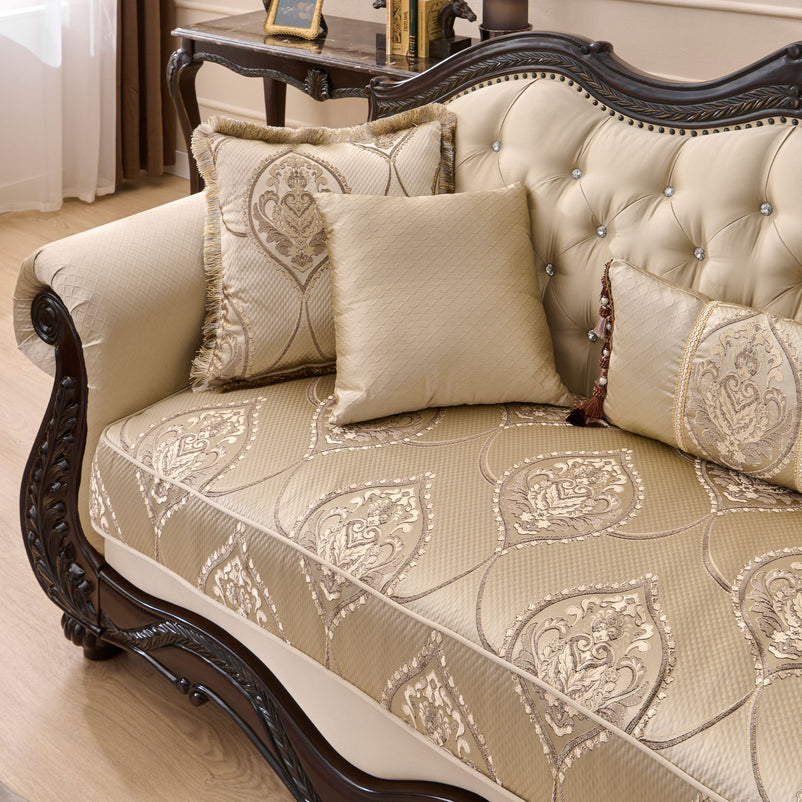 WINDSOR Canapea 3 locuri, 5 perne decorative incluse, stofă