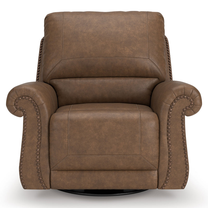 MATTHEW Fotoliu rotativ cu recliner manual, stofă