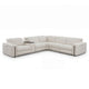 DUNKLIN Ansamblu 2 reclinere electrice, mecanism tetiere, wireless charger, depozitare, boxă sunet, măsuță lucru, stofă