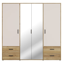 NATE Dulap 4 uși, 4 sertare