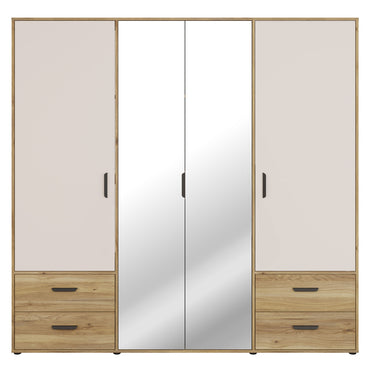 NATE Dulap 4 uși, 4 sertare