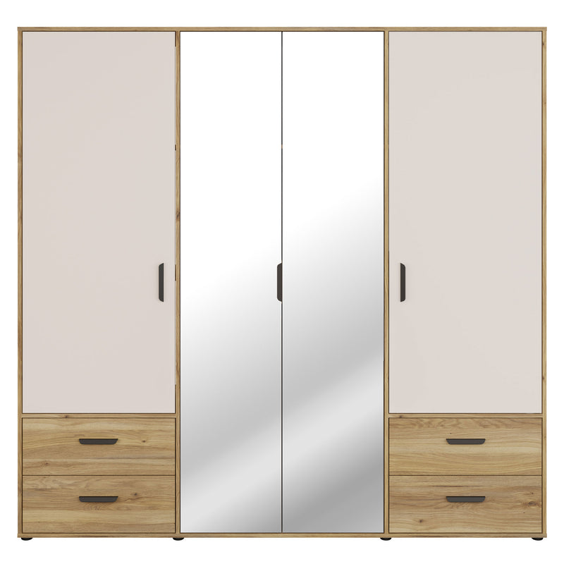 NATE Dulap 4 uși, 4 sertare