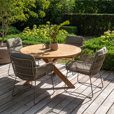 MURCIA Set mobilier terasă/grădină, 4 scaune și masă