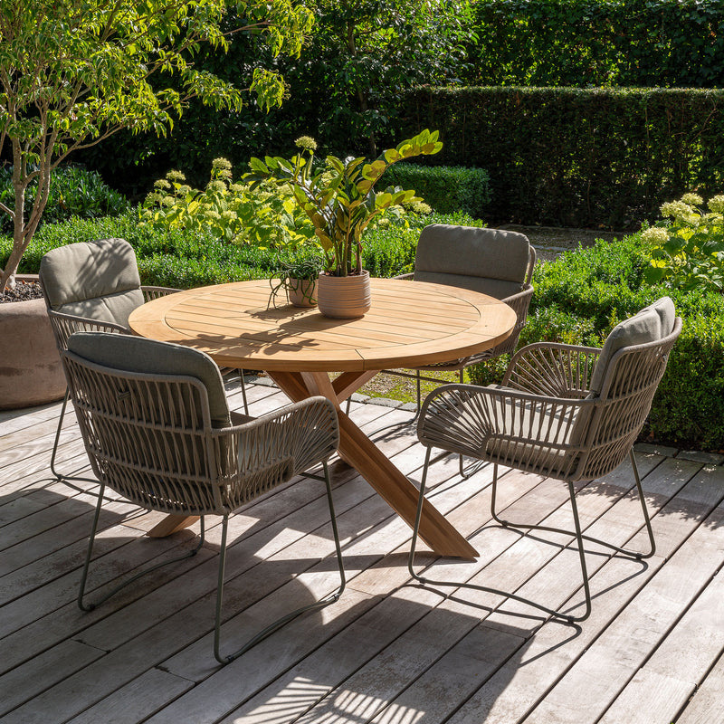 MURCIA Set mobilier terasă/grădină, 4 scaune și masă