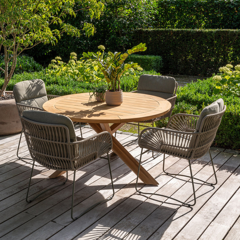 MURCIA Set mobilier terasă/grădină, 4 scaune și masă
