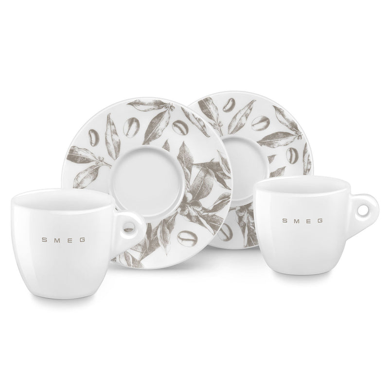 SMEG Set cești și farfurioare