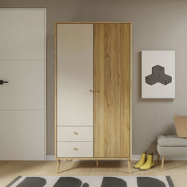 ANYA Dulap copii, 2 uși, 2 sertare