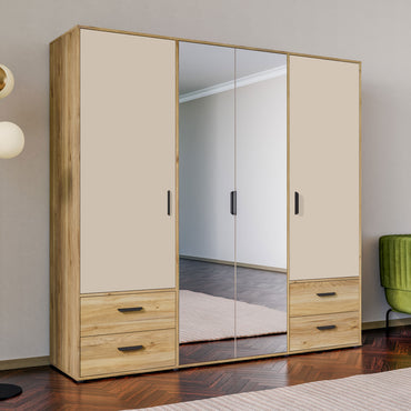 NATE Dulap 4 uși, 4 sertare