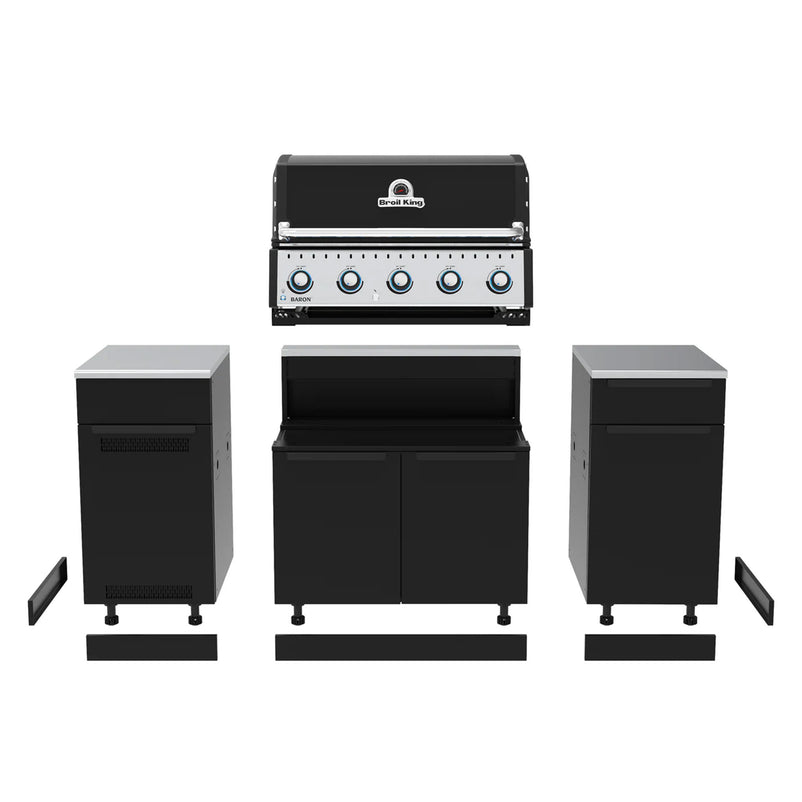 BROIL KING Compoziție 3 cabinete și top grătar încastrat