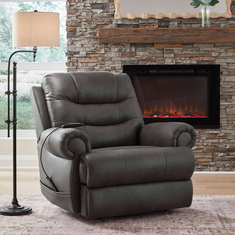 BOSTON Fotoliu, recliner electric, lift, încălzire șezut și masaj, stofă