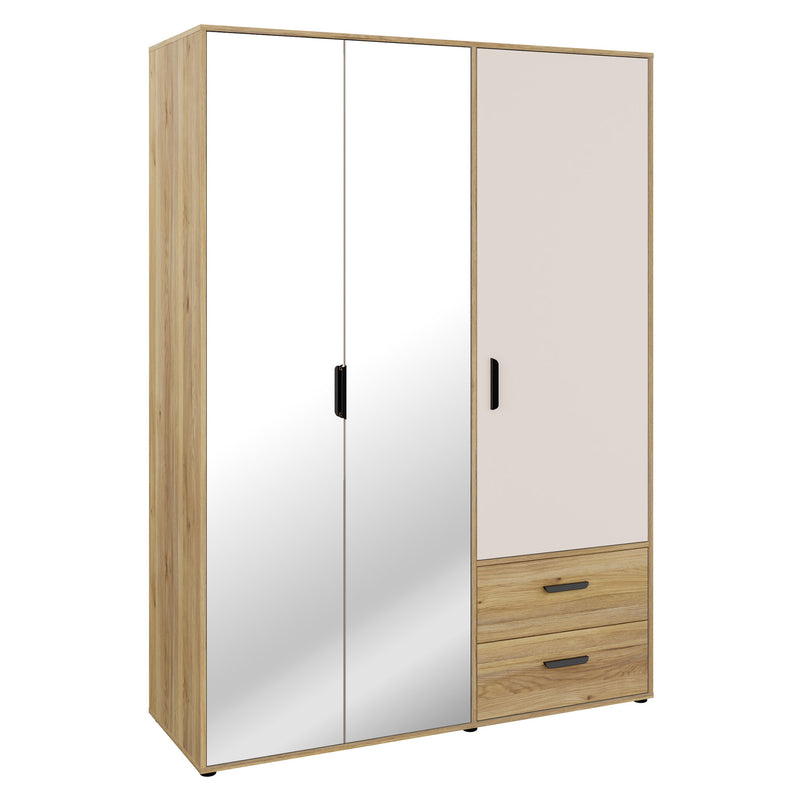 NATE Dulap 3 uși, 2 sertare