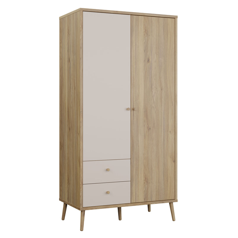 ANYA Dulap copii, 2 uși, 2 sertare