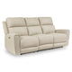 SUTTON Canapea 3 locuri, 2 reclinere electrice, piele