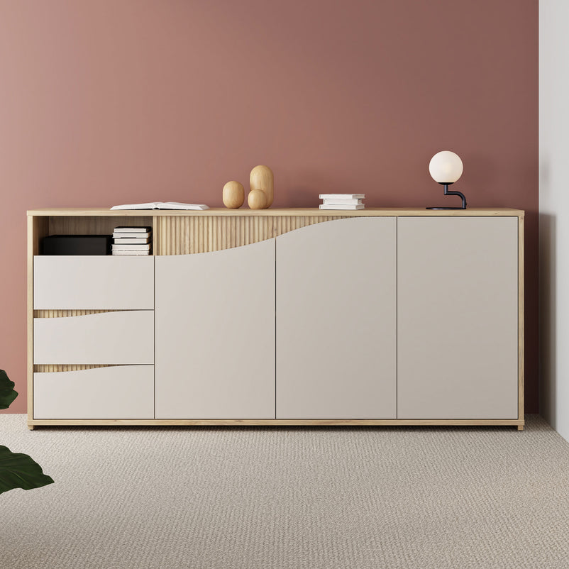 PAMY Bufet 3 uși, 3 sertare