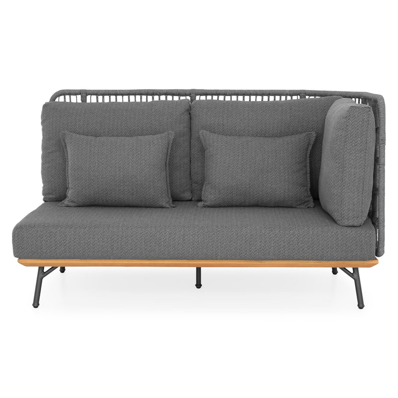 COTTAGE/WEST Set mobilier terasă/grădină, colțar și masă