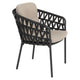 ALBARETO Set mobilier terasă/grădină, 6 scaune și masă