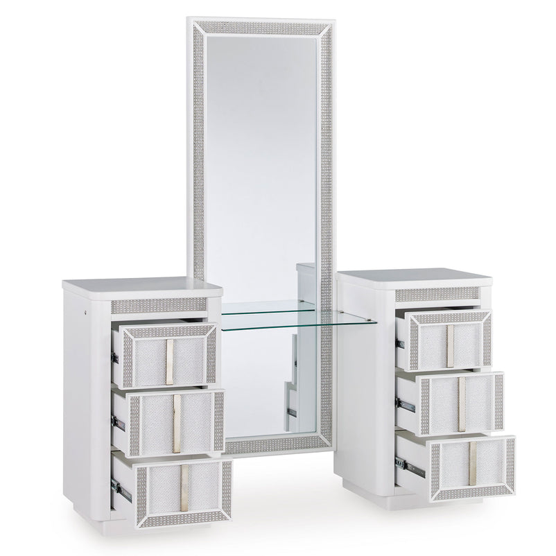 HOLLYWOOD Masă de toaletă, LED