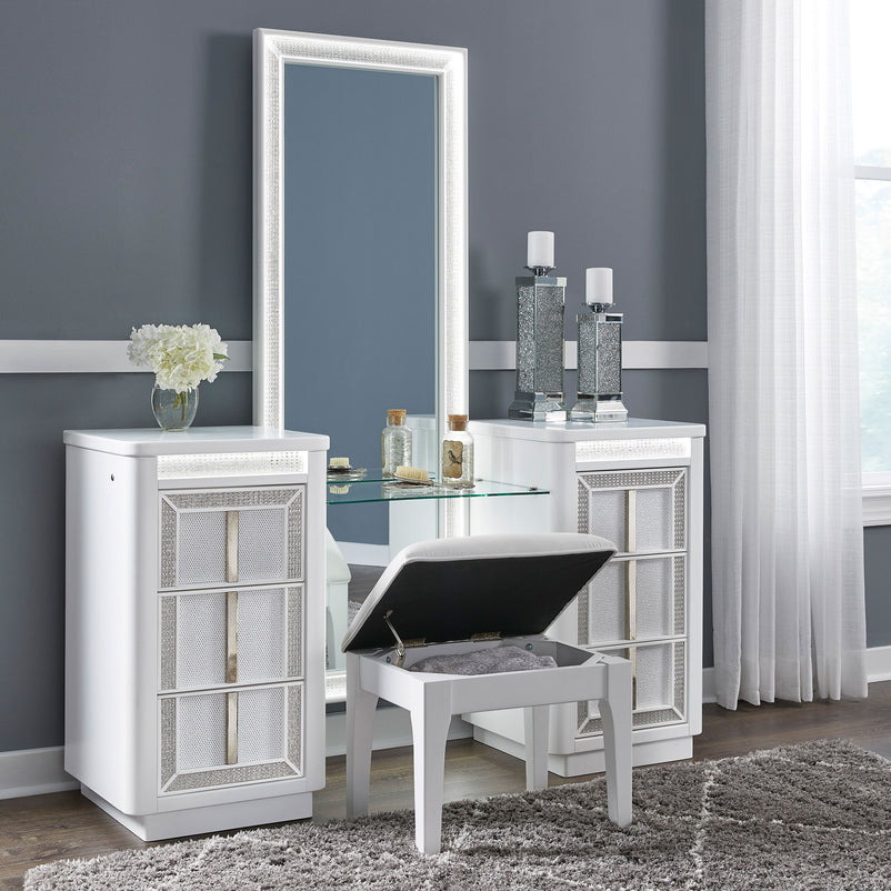 HOLLYWOOD Masă de toaletă, LED