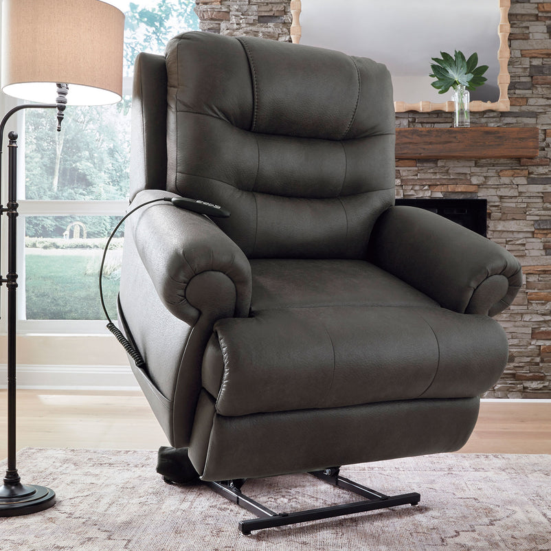 BOSTON Fotoliu, recliner electric, lift, încălzire șezut și masaj, stofă