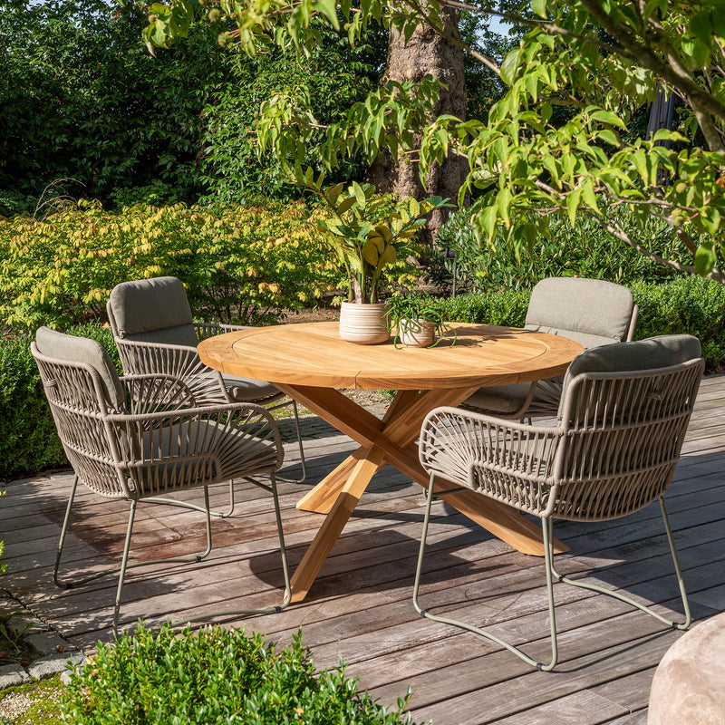 MURCIA Set mobilier terasă/grădină, 4 scaune și masă