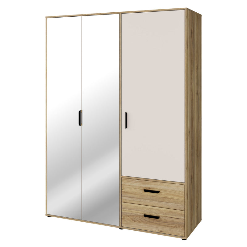 NATE Dulap 3 uși, 2 sertare