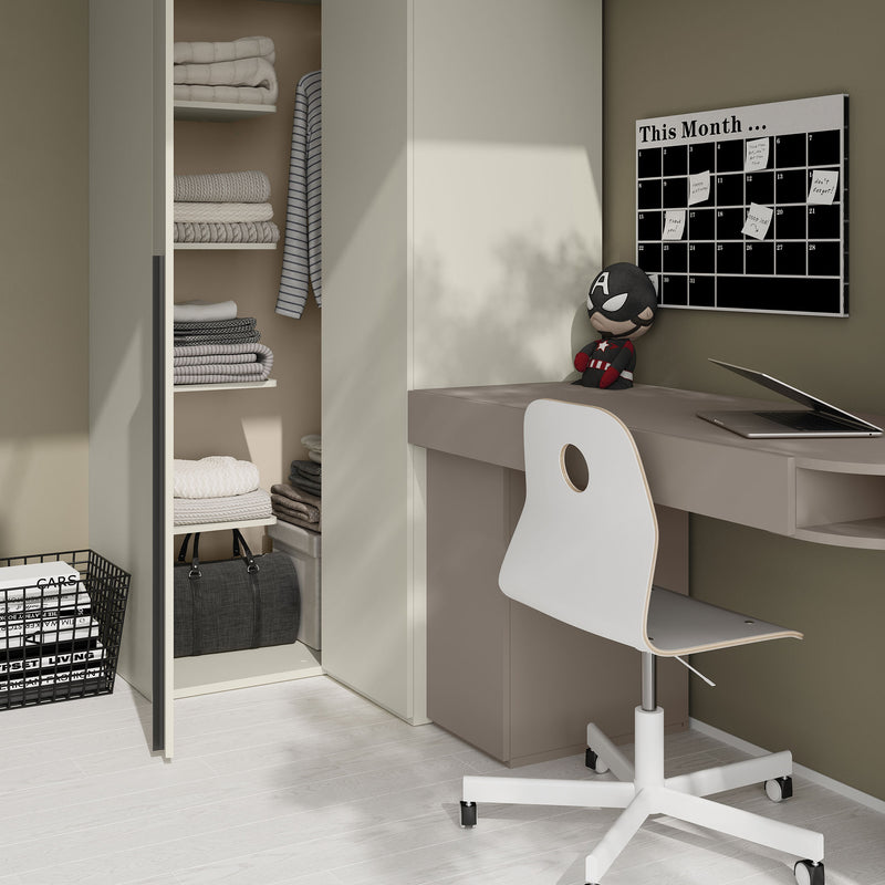 RONNIE Blat birou copii, 3 sertare, 1 laterală stânga/dreapta