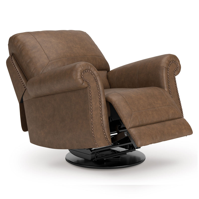 MATTHEW Fotoliu rotativ cu recliner manual, stofă