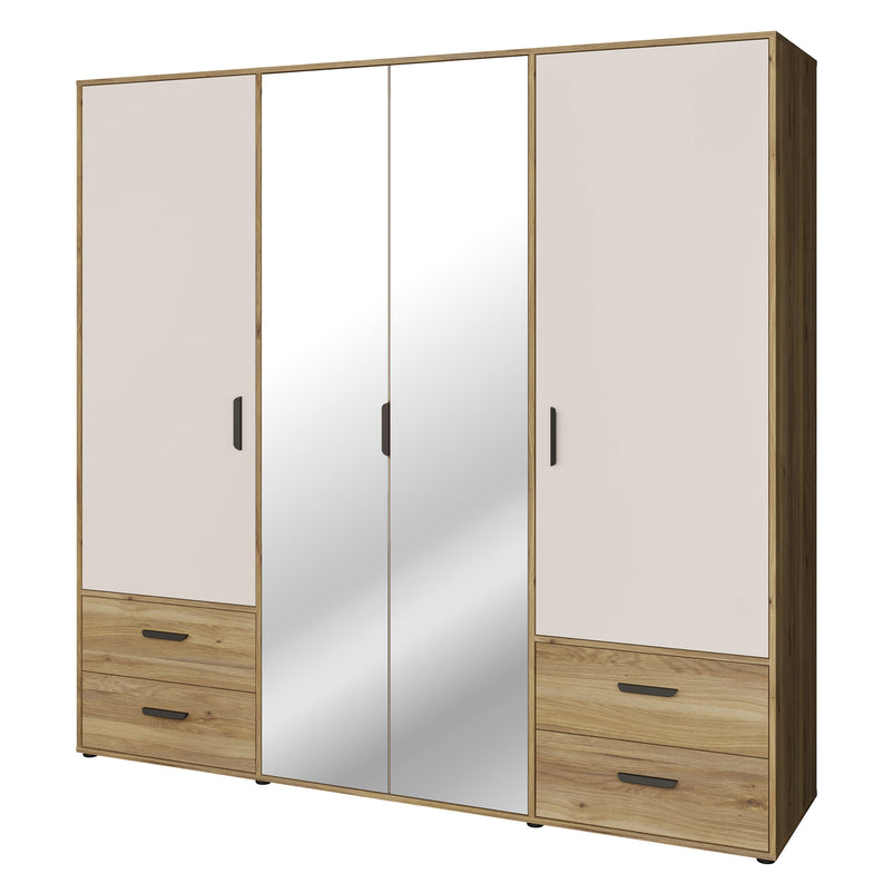 NATE Dulap 4 uși, 4 sertare