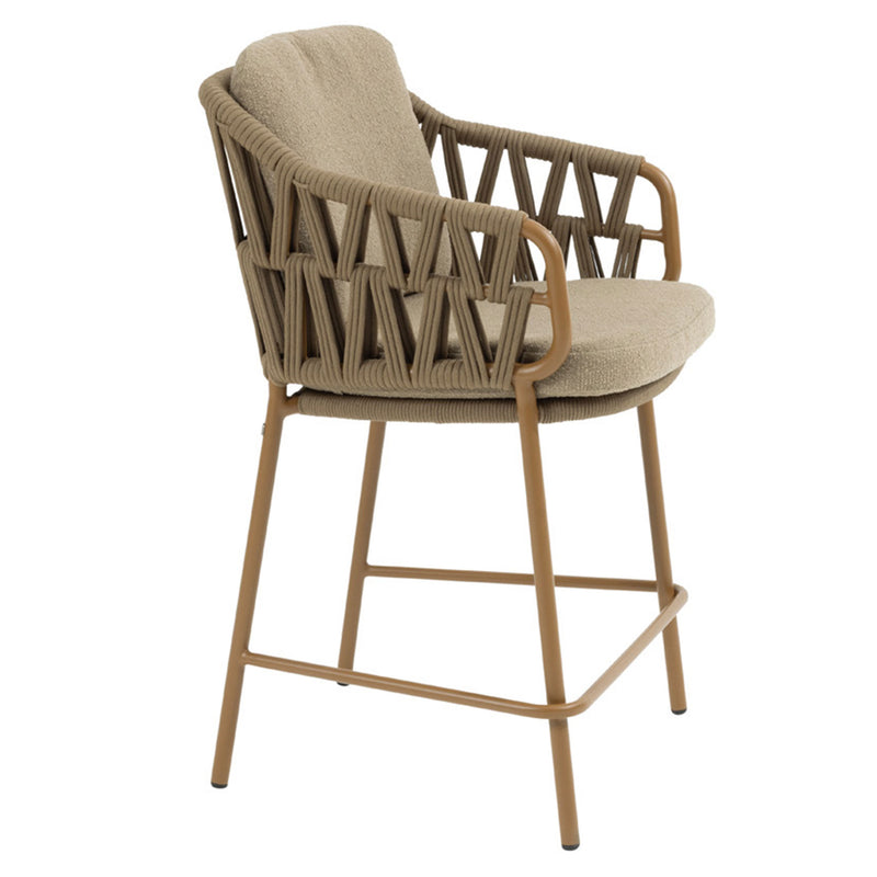 BIARRITZ Set mobilier terasă/grădină, 6 scaune și masă bar