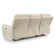 SUTTON Canapea 3 locuri, 2 reclinere electrice, piele