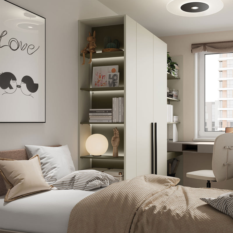 RONNIE Pat glisant copii, 90x200cm, somieră și 2 sertare incluse