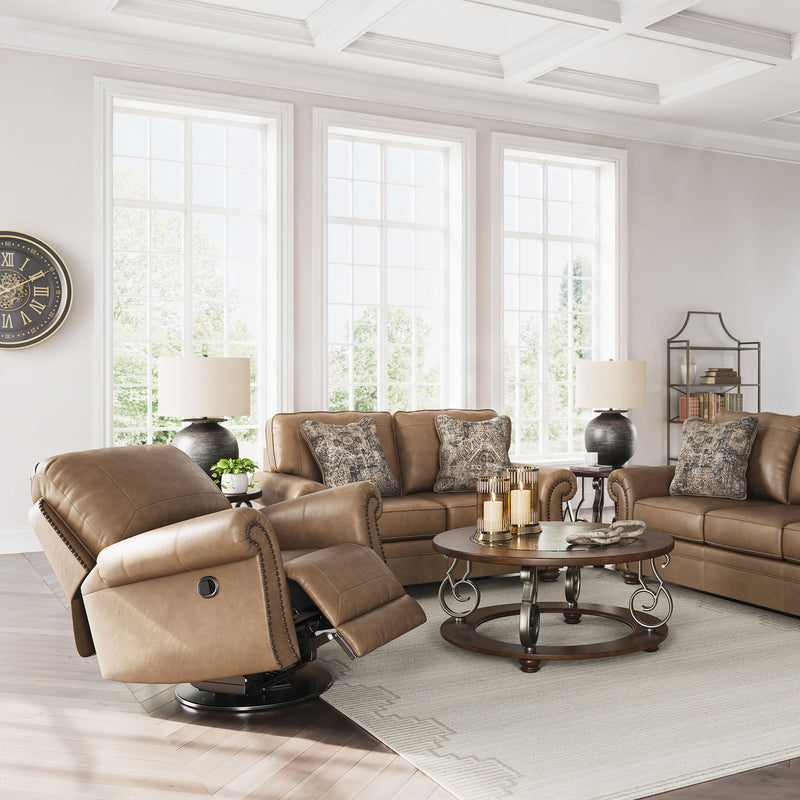 MATTHEW Fotoliu rotativ cu recliner manual, stofă