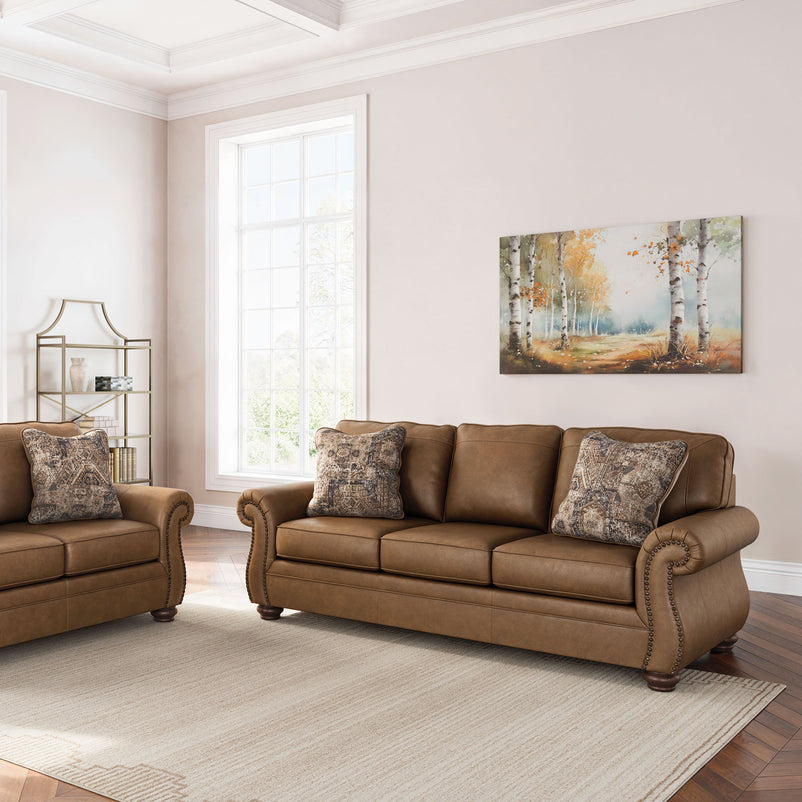 MATTHEW Canapea 3 locuri, perne decorative incluse, stofă