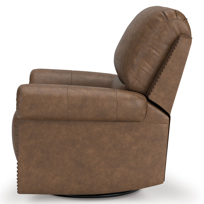 MATTHEW Fotoliu rotativ cu recliner manual, stofă