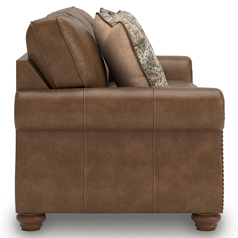 MATTHEW Canapea 3 locuri, perne decorative incluse, stofă