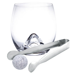 MOUNTAIN Set 2 pahare whisky cu accesorii, 370ml