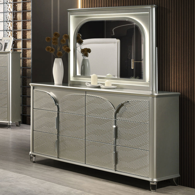 LINDELL Comodă 6 sertare