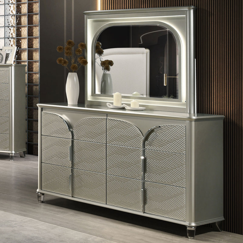 LINDELL Comodă 6 sertare