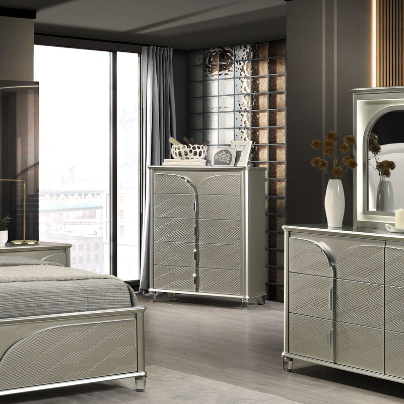 LINDELL Comodă 5 sertare