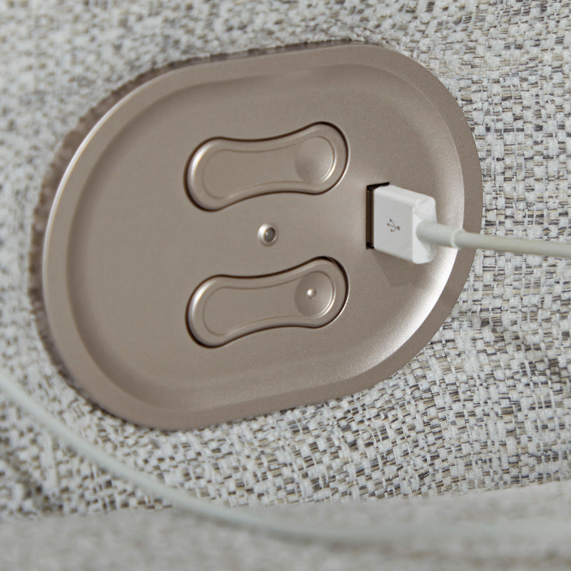 JOPLIN Fotoliu cu recliner electric, stofă