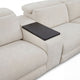 DUNKLIN Ansamblu 2 reclinere electrice, mecanism tetiere, wireless charger, depozitare, boxă sunet, măsuță lucru, stofă