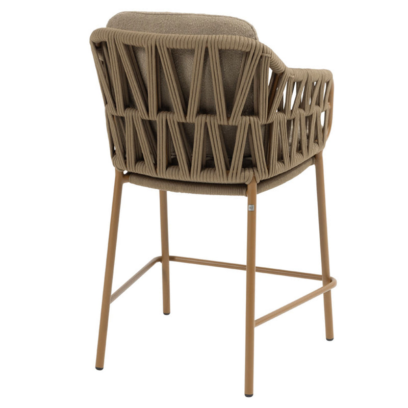 BIARRITZ Set mobilier terasă/grădină, 6 scaune și masă bar