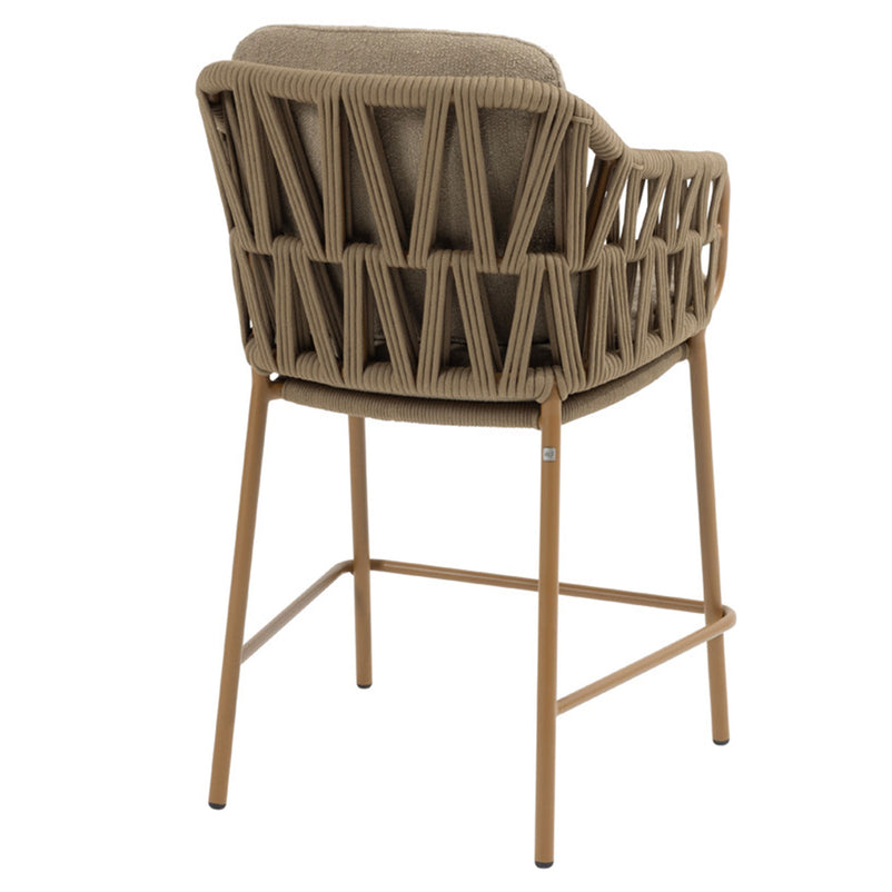 BIARRITZ Set mobilier terasă/grădină, 6 scaune și masă bar