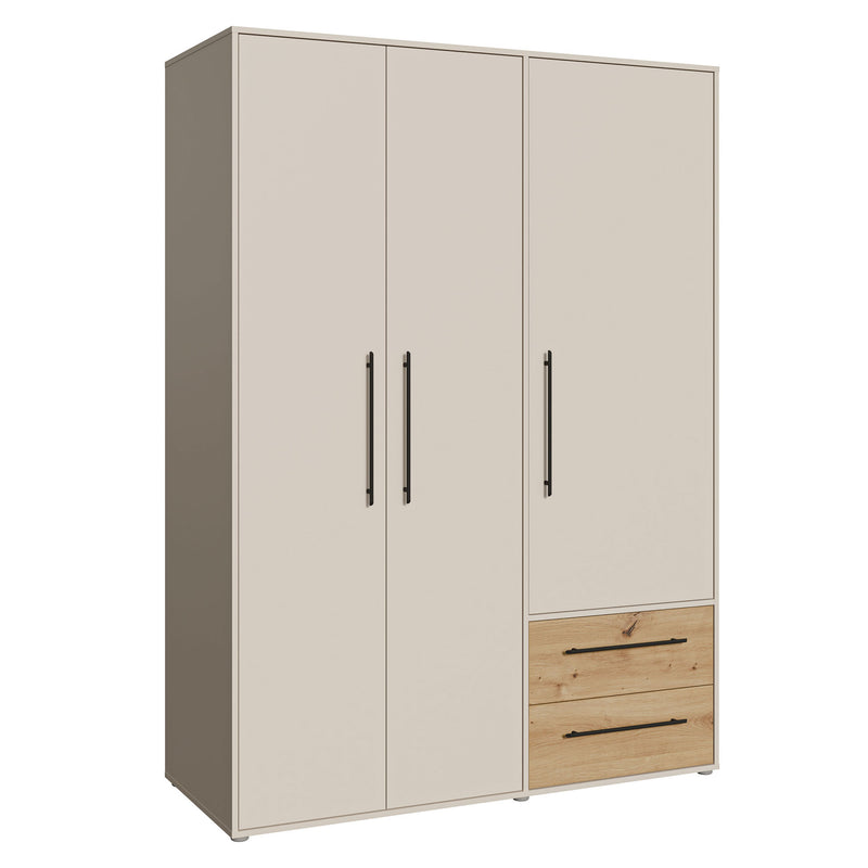 NATE Dulap 3 uși, 2 sertare