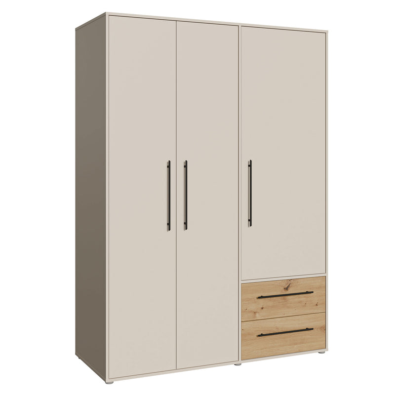 NATE Dulap 3 uși, 2 sertare