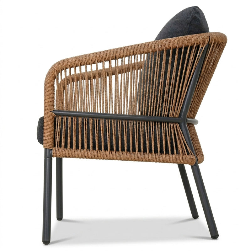 VENCE Set mobilier terasă/grădină, 2 fotolii, canapea și măsuță