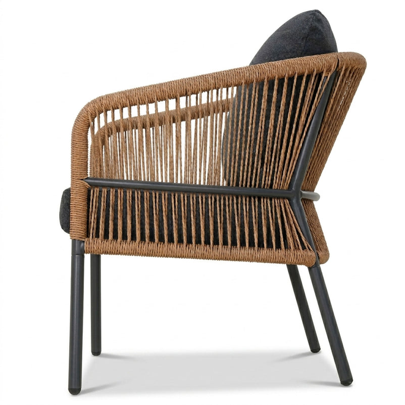 VENCE Set mobilier terasă/grădină, 2 fotolii, canapea și măsuță