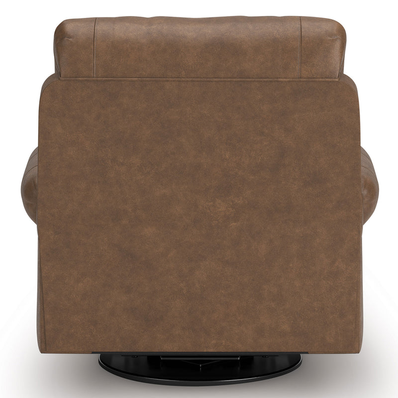 MATTHEW Fotoliu rotativ cu recliner manual, stofă