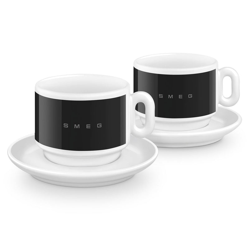 SMEG Set cești și farfurioare